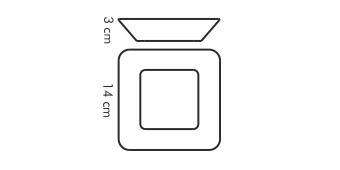Миска квадратная GUSTITO 14x14 см, арт. 386042