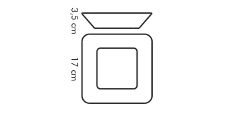 Миска квадратная GUSTITO 17x17 см, арт. 386044