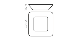 Миска квадратная GUSTITO 20x20 см, арт. 386046