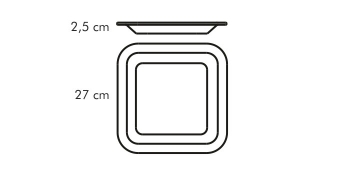 Тарелка мелкая GUSTITO 27x27 см, арт. 386344