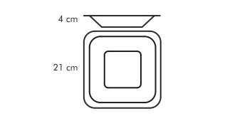 Тарелка глубокая GUSTITO 21x21 см, арт. 386348