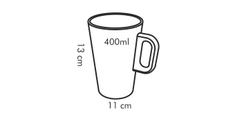 Чашка для кофе латте GUSTITO, 400 мл, арт. 386446