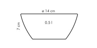 Миска CREMA 14 см, арт. 387092