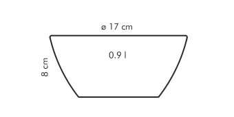 Миска CREMA 17 см, арт. 387094