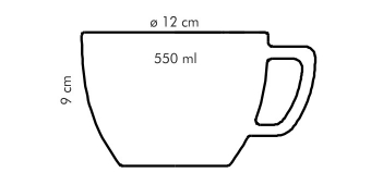 Действительно большая кружка CREMA TONE, 550 мл., арт. 387148