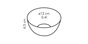 Стеклянная миска GIRO 12 см, арт. 389212