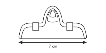 Клипса для пакетов PRESTO 7 см, 4 шт, арт. 420760