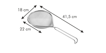 Сито удлиненное GrandCHEF 18x22 cм, арт. 428394