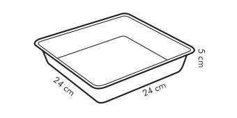 Квадратный лист для выпечки DELICIA, 22х22 см, арт. 623062