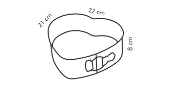 Раскладная форма DELICIA Сердце, 22 см, арт. 623162