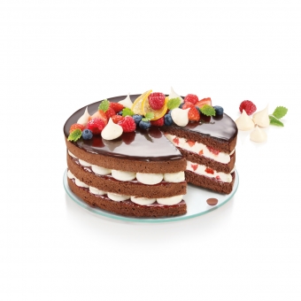 Раздвижная форма для торта DELICIA  28 см, со стеклянным дном, арт.623318