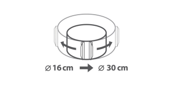 Регулируемая форма для торта DELICIA, круглая, 16 - 30 см, арт. 623380