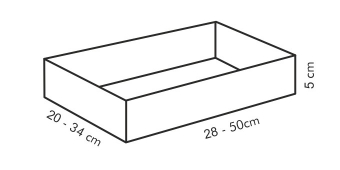 Регулируемая форма для торта DELICIA, прямоугольная, 28x20 - 50x34 см, арт. 623382