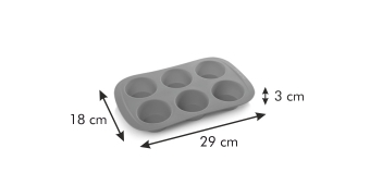 Форма 6 маффинов DELICIA SiliconPRIME, арт. 629433