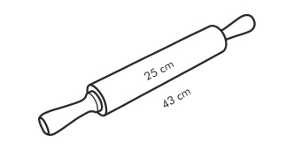 Скалка DELICIA нержавеющая сталь 25 см, 5 см, арт. 630170