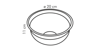 Миска DELICIA, 2.5 л, 20 см, арт. 630391