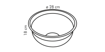 Миска  DELICIA, 8.5 л, 28 см, арт. 630393