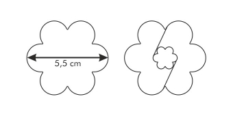 Формочки DELICIA Цветок, для печенья с начинкой, 5.5 см, арт. 631182