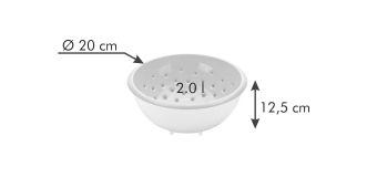 Дуршлаг c чашкой VITAMINO d 20 см, 2,0 л., арт. 642792