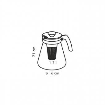Чайник TEO TONE 1.7л. с ситечками для заваривания,арт.646625