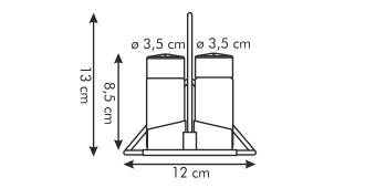 Набор для соли, перца и салфеток CLUB, арт. 650330