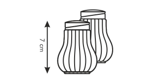 Солонка и перечница CLASSIC 7 см, арт. 654002