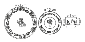 Набор посуды BAMBINI, машинки, 3 шт., арт. 667955