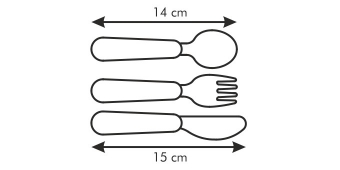 Детские столовые приборы BAMBINI. 3 шт, арт. 668084