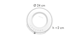 Крышка пластиковая UNICOVER o 24см, арт. 782824