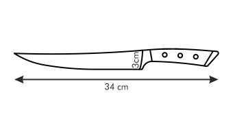 Нож порционный AZZA 21 см, арт. 884534