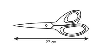 Ножницы для дома COSMO, 22 см, арт. 888414