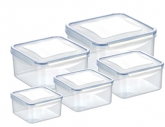 Квадратные контейнеры в наборе FRESHBOX 5 шт, арт. 892044