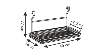 Полка MONTI 45х15 см, арт. 900030