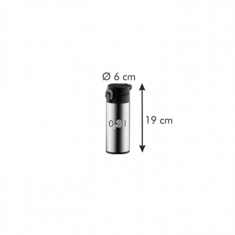 Спорт-термос с замком CONSTANT 0,3 л, нержавеющая сталь, арт. 318530