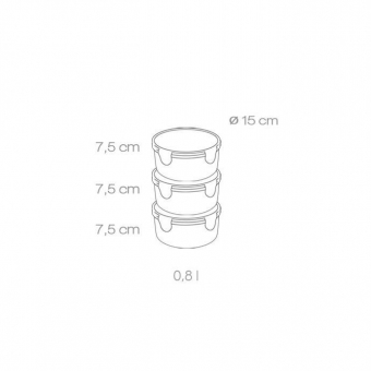 Термосумка для переноса еды FRESHBOX, с 3 емкостями 0,8 л, арт. 892210